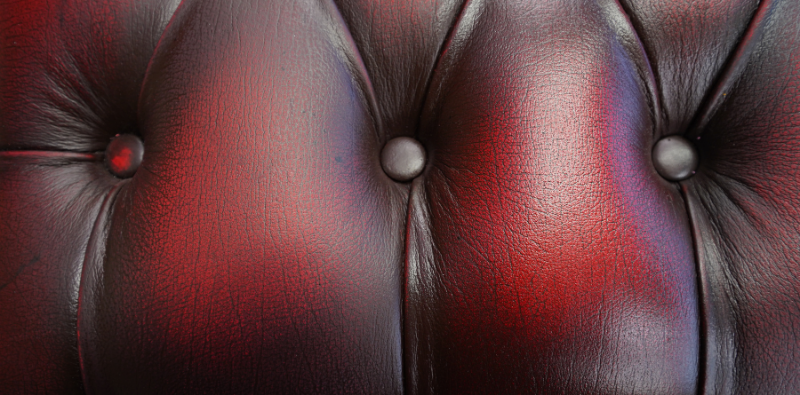 Close-up of Leather Polish on two-toned leather