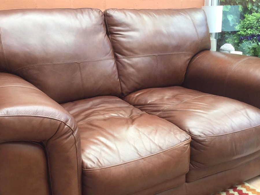 Leather Sofa Restoration - how to restore faded leather