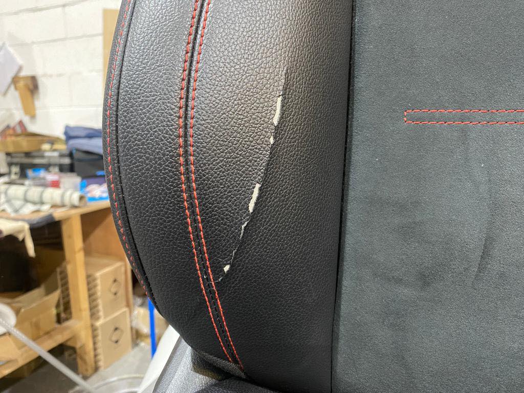 Leather car seat repair near me