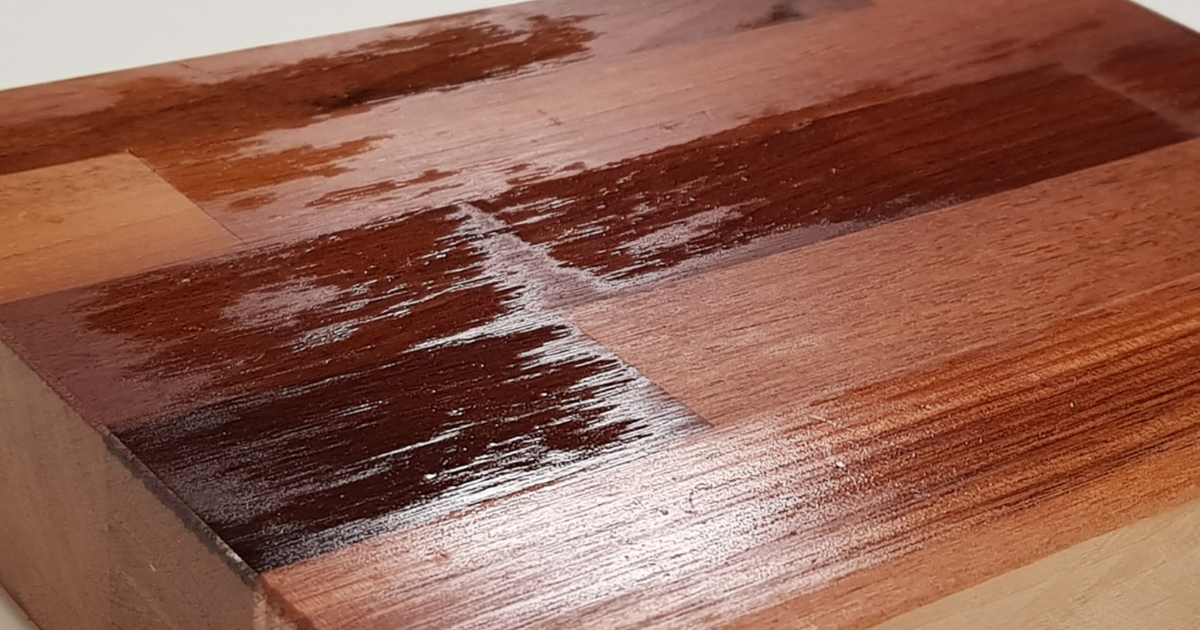 Oil on wooden chopping board