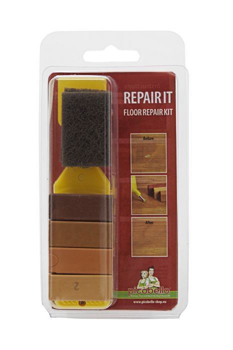 Hard Wax Wood Filler Repair Kit, Hardwood Floor Wax Repair Kit