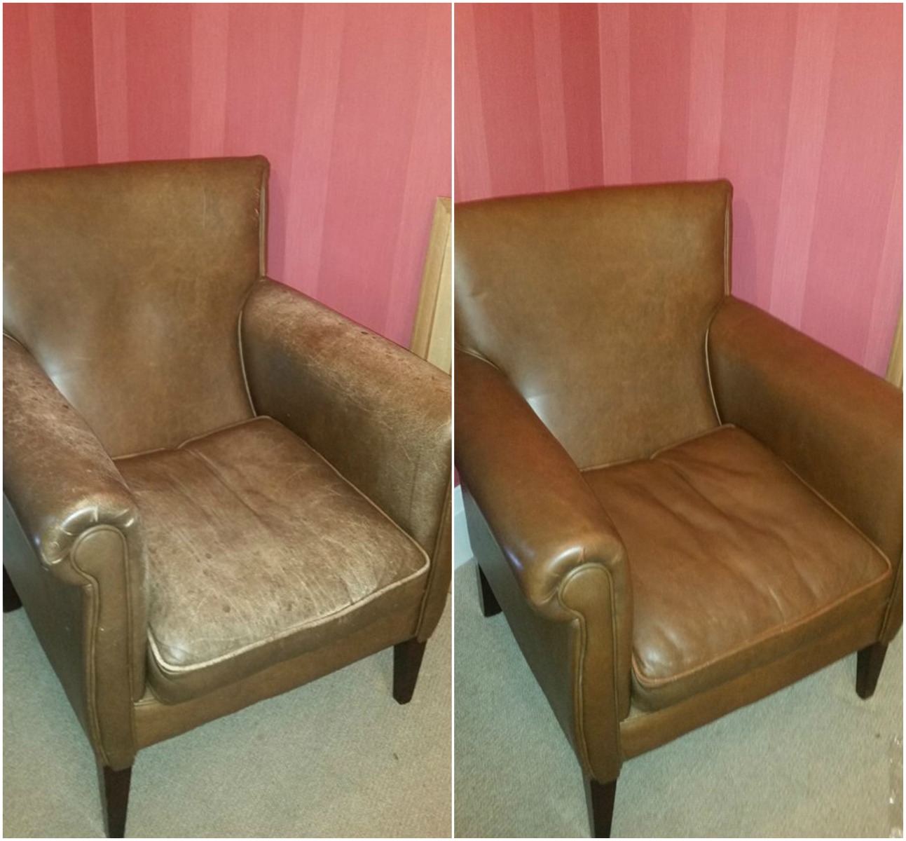 Restoring Colour To A Faded Leather Sofa, Faded Leather Repair Kit
